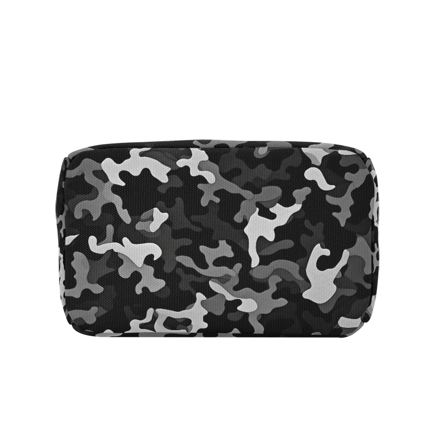 Insulated Zipper Lunch Bag-Black Camouflage
