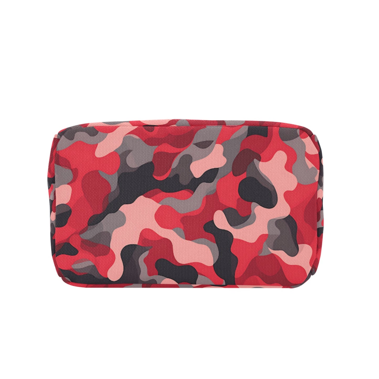 Insulated Zipper Lunch Bag- Red Camouflage