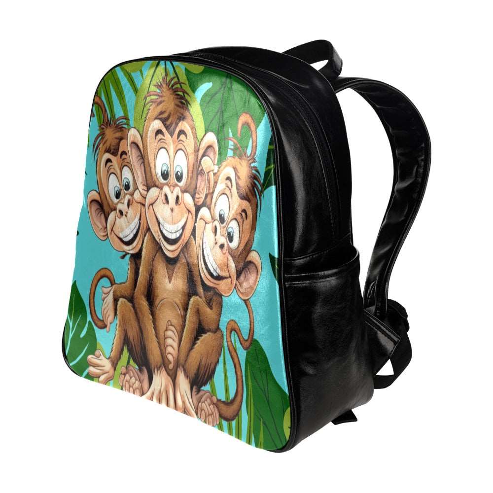 Multi-pocket Backpack- Three Monkeys Uneek Designs Maui