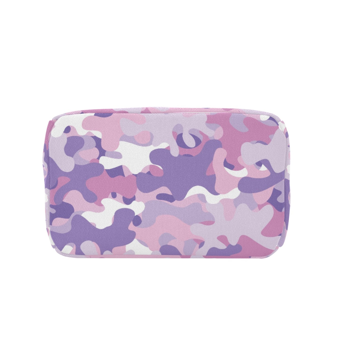 Insulated Zipper Lunch Bag-Purple Camouflage
