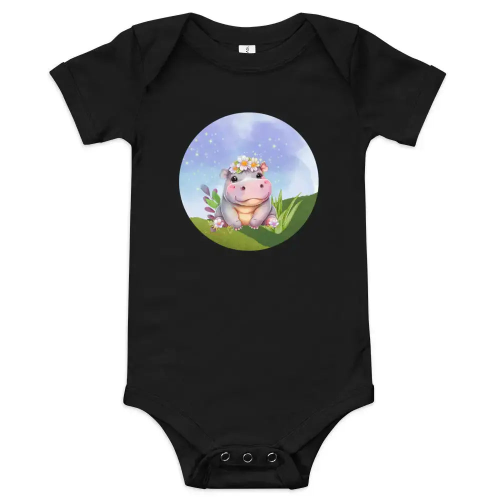 Girl's Baby Hippo Onesie Uneek Designs Maui