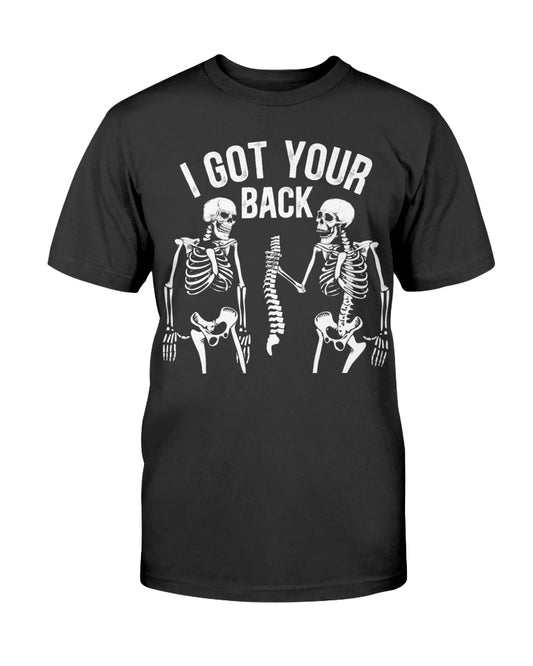  I Got Your Back Soft Cotton T-Shirt in white with a supportive graphic design, available in men's and women's sizes.