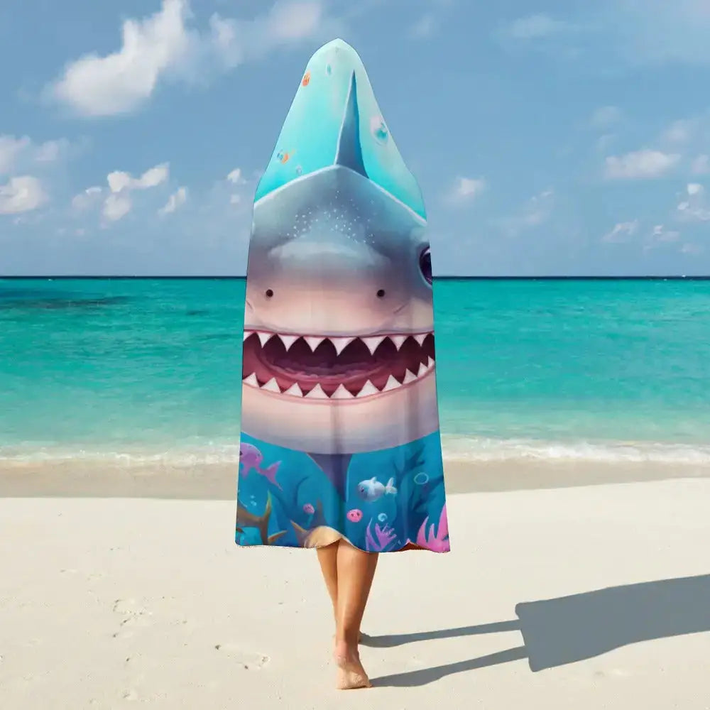 Shark Hoodie Blanket - Cozy and Comfy Inkedjoy