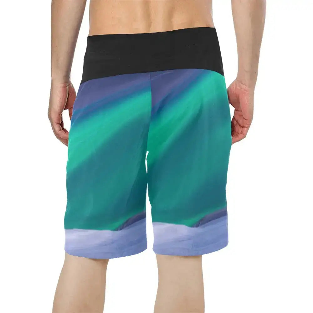 Uneek Designs Maui-Men's Deep Ocean Blue Surf Shorts inkedjoy